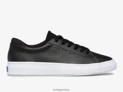 アレイレザースニーカー ZDPZ60126 Keds 女性 黒 履物