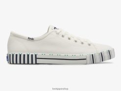 キックスタート テニス ストライプ スニーカー ZDPZ60203 Keds 女性 ホワイトネイビー 履物