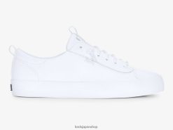 キックバックレザースニーカー ZDPZ6031 Keds 女性 白 履物