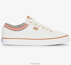 ジャンプキック リブニットカラー スクエア キャンバス スニーカー ZDPZ6076 Keds 女性 白雪姫 履物