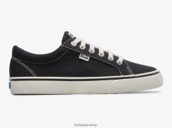 ジャンプキックキャンバススニーカー ZDPZ60120 Keds 女性 黒 履物