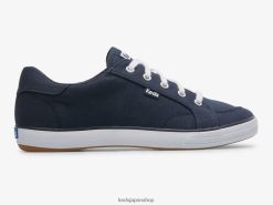 センターIII キャンバススニーカー ZDPZ6080 Keds 女性 海軍 履物