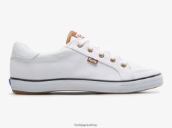 センターIII キャンバススニーカー ZDPZ6082 Keds 女性 ホワイトネイビー 履物