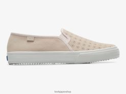 ダブルデッカー パーフ スエード スリッポン スニーカー ZDPZ6069 Keds 女性 ライトピンク 履物