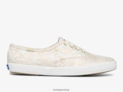 チャンピオン コレット ジャカード スニーカー ZDPZ60129 Keds x Rifle Paper Co. 女性 象牙 履物
