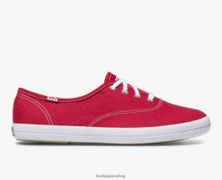 チャンピオンオリジナルスニーカー ZDPZ6095 Keds 女性 赤 履物