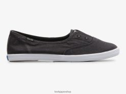 チラックス ミニツイル スリッポン スニーカー ZDPZ6036 Keds 女性 黒 履物