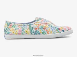 チラックス リー スリッポン スニーカー ZDPZ6020 Keds x Rifle Paper Co. 女性 ホワイトマルチ 履物