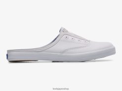 モクシー ミュール レザー スリッポン スニーカー ZDPZ6052 Keds 女性 白 履物