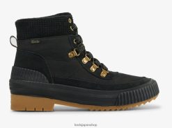 野手用ブーツ シンサレート入り防水スエード ZDPZ60206 Keds 女性 黒 履物